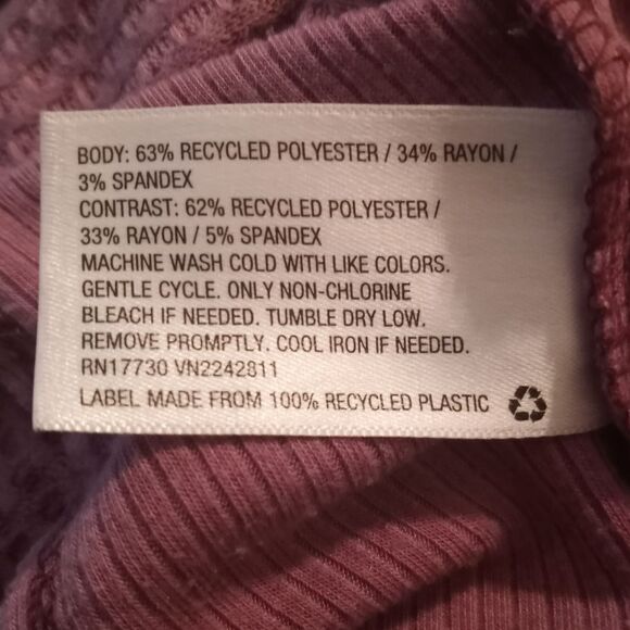KNOX ROSE PURPLE/MAUVE WAFFLE KNIT PULLOVER SZ.XL EUC - Picture 5 of 6